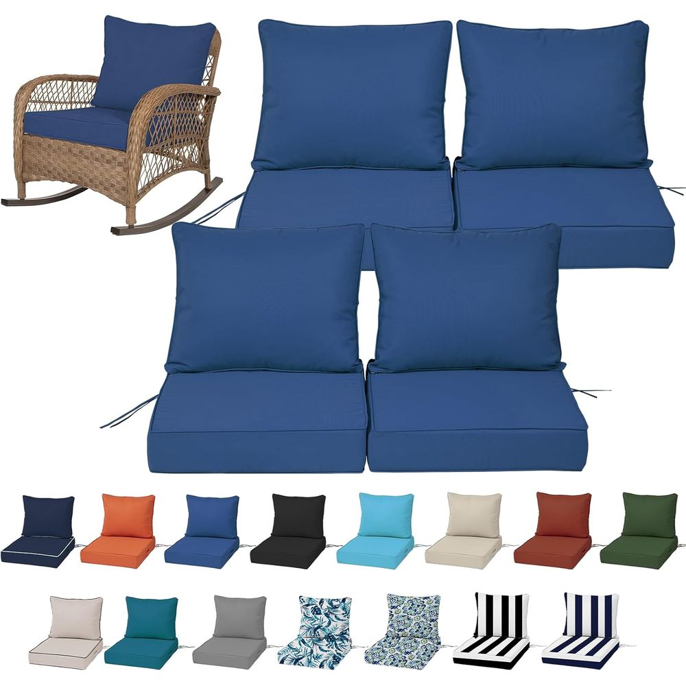 Outdoor Furniture Set - Set di 4 Cuscini Profondi per