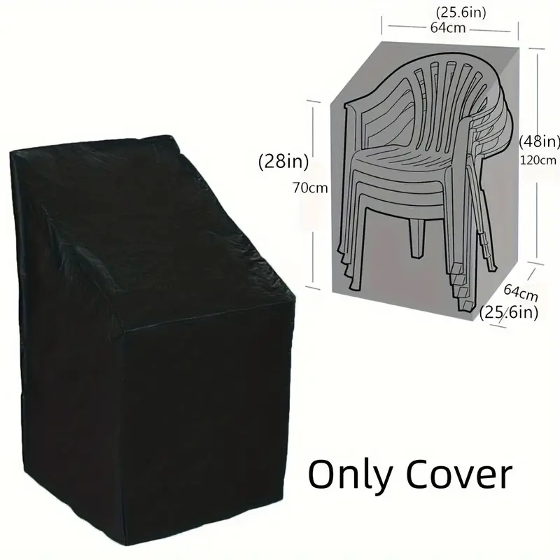Outdoor Furniture Arhaus - Copertura per Sedie Impilabili Resistente, Impermeabile