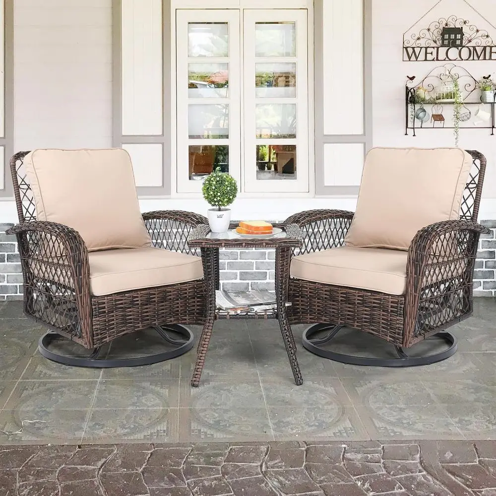 Outdoor Furniture Rocking Chair - Set di Mobili da Giardino in