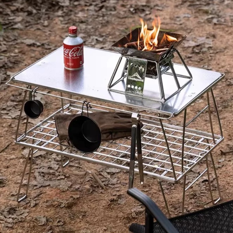 Outdoor Furniture Kitchener - Tavolo Pieghevole Portatile da Esterno Leggero