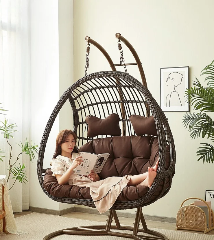 Outdoor Furniture Rocking Chair - Sedia a dondolo sospesa in rattan