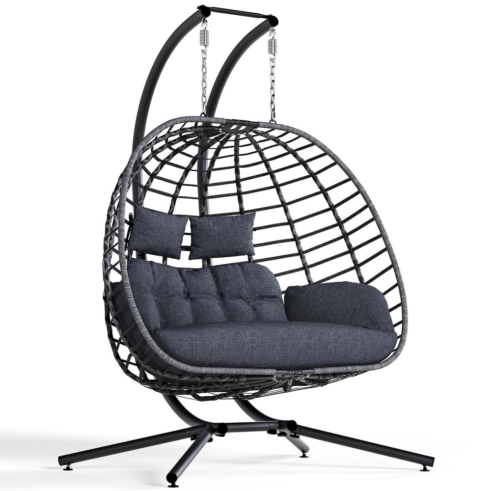 Hanging Egg Chair - Sedia a dondolo doppia a forma