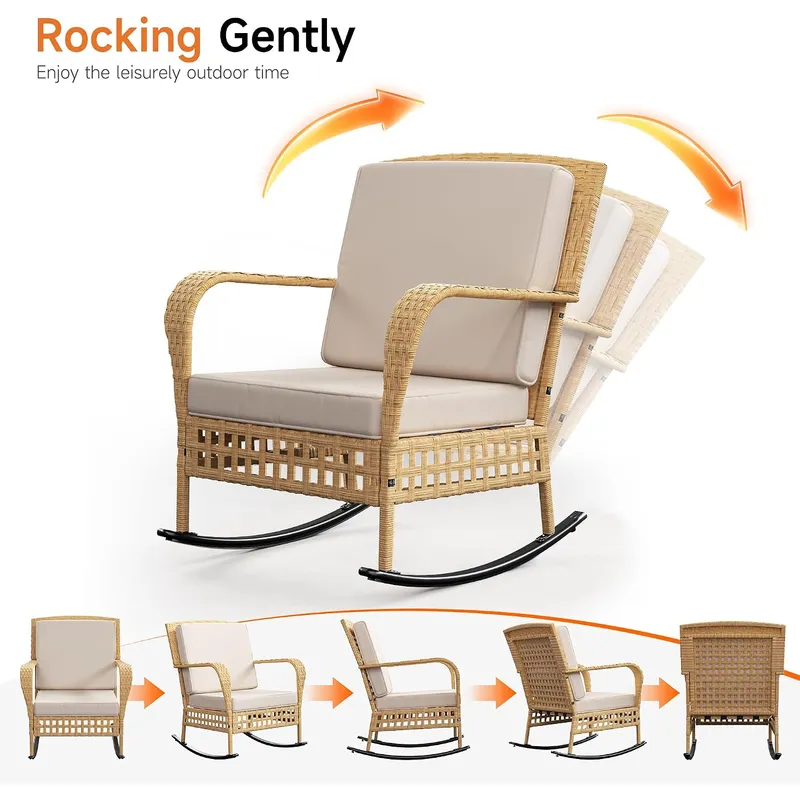 Set di Sedie a Dondolo da Este - Outdoor Furniture Rocking Chair recensione e prezzo