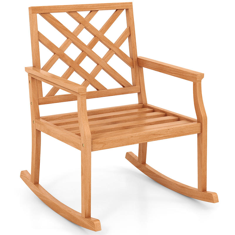 Sedia a dondolo in legno di te - Outdoor Furniture Rocking Chair recensione e prezzo