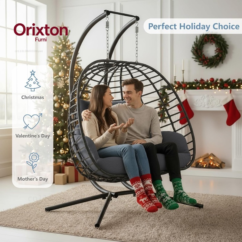 Sedia a dondolo doppia a forma - Hanging Egg Chair recensione e prezzo