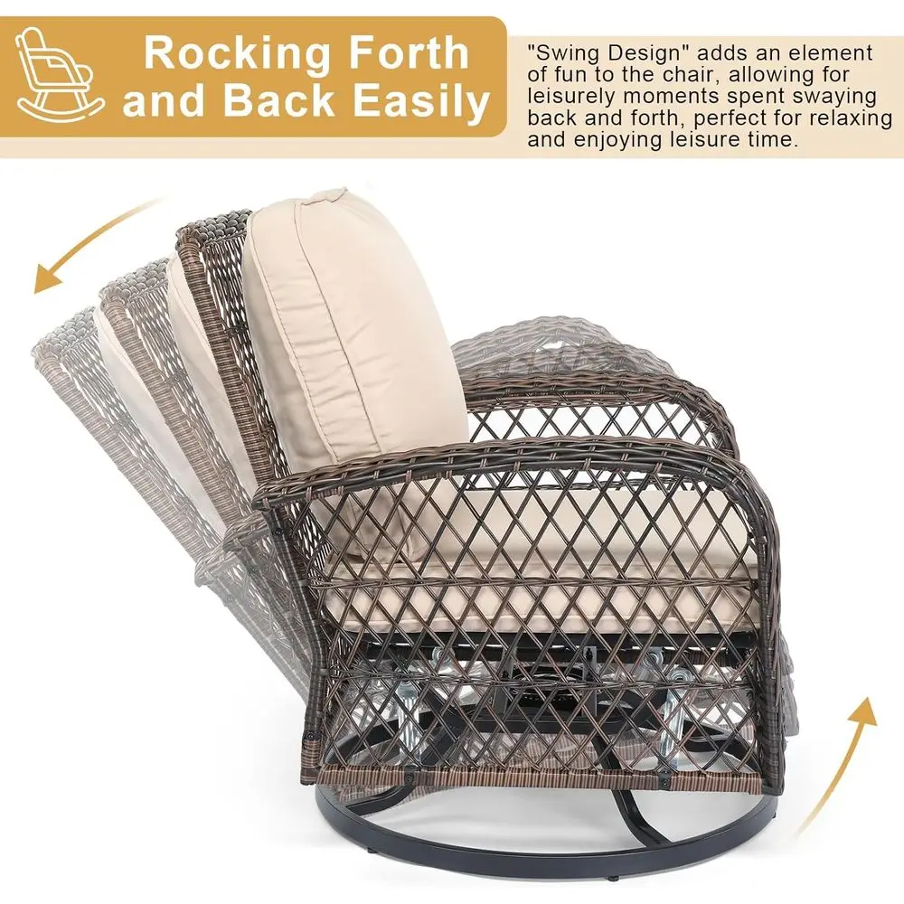 Set di Mobili da Giardino in 3 - Outdoor Furniture Rocking Chair recensione e prezzo