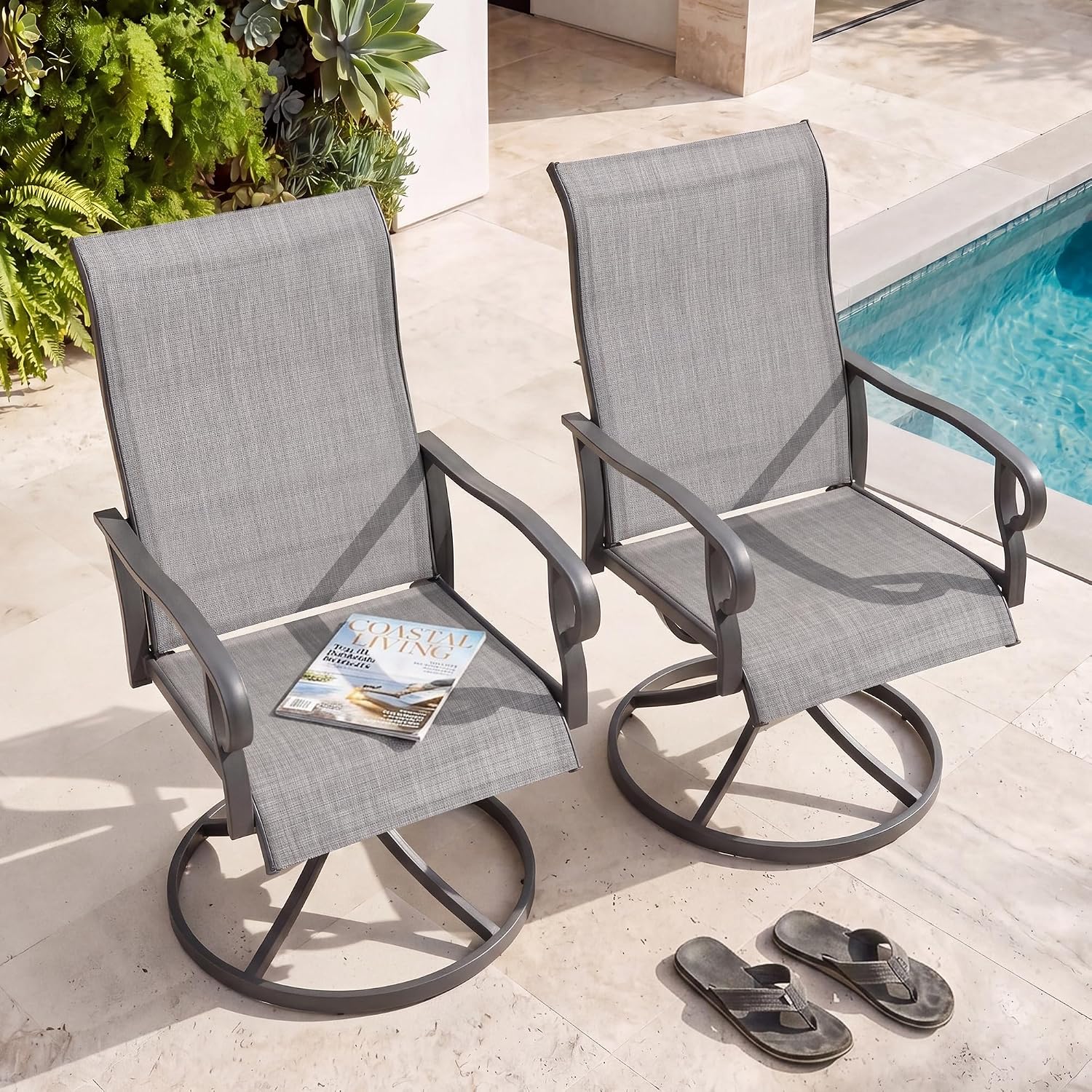 Set di 2 Sedie da Pranzo Girev - Outdoor Furniture Rocking Chair recensione e prezzo