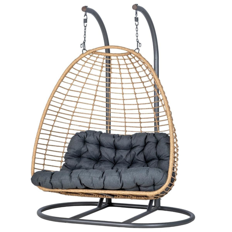 Sedie sospese di lusso a 2 pos - Hanging Egg Chair recensione e prezzo